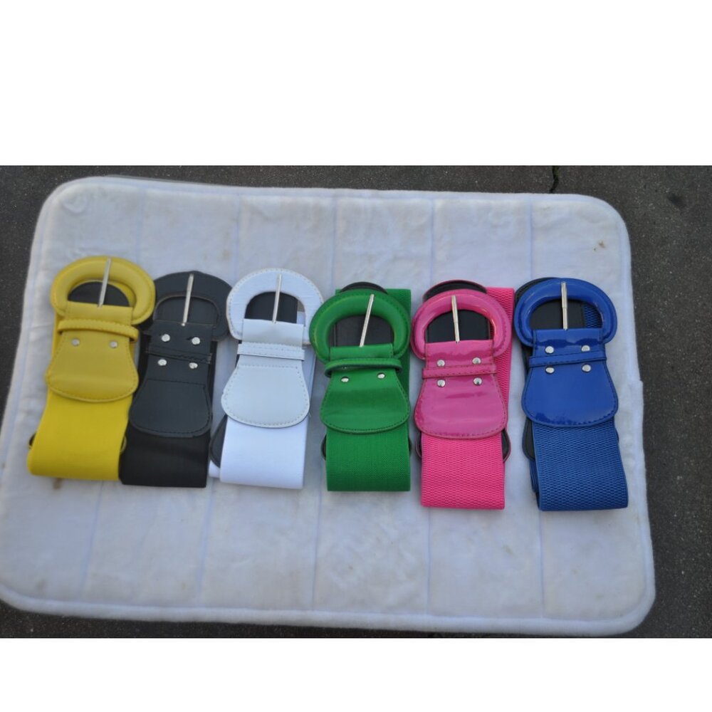 Retro Vintage Belts Hell Bunny 50's Pin Up Women's SIZE S, M, L, XL.Lot of 6 pcs